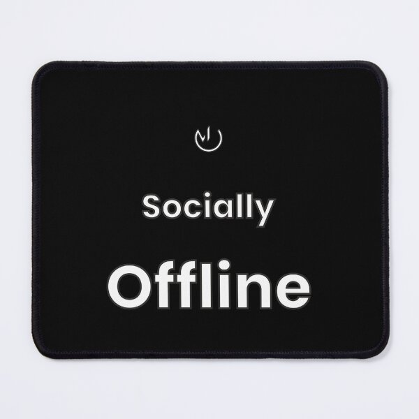 Item preview, Socially Offline Introvert Quote Shirt – Relatable Minimal Text Design designed and sold by mostly_offline.