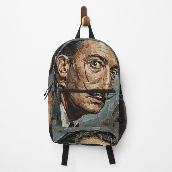 Item preview, The Persistence of Genius: Salvador Dalí Surrealist Impasto Portrait designed and sold by Art's Diner.