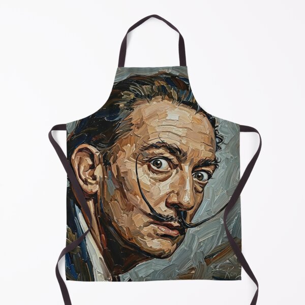 Item preview, The Persistence of Genius: Salvador Dalí Surrealist Impasto Portrait designed and sold by Art's Diner.