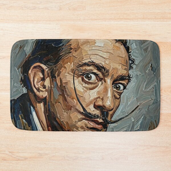 Item preview, The Persistence of Genius: Salvador Dalí Surrealist Impasto Portrait designed and sold by Art's Diner.