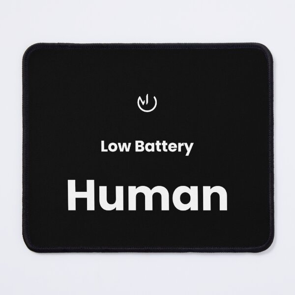 Item preview, Low Battery Human – Funny Minimalist Office Humor Design designed and sold by mostly_offline.