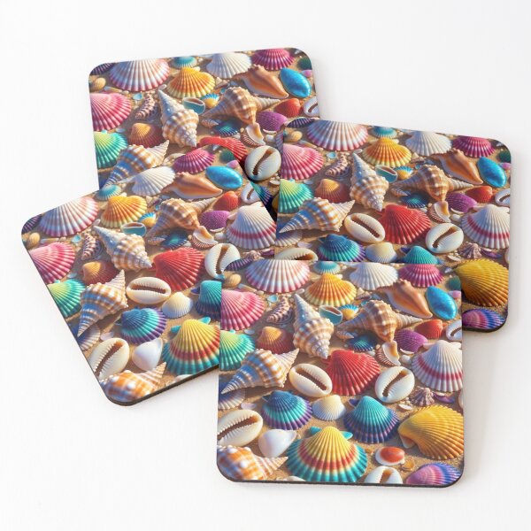Item preview, Tropical Seashell Treasure in Golden Sand designed and sold by PixelVibe782.