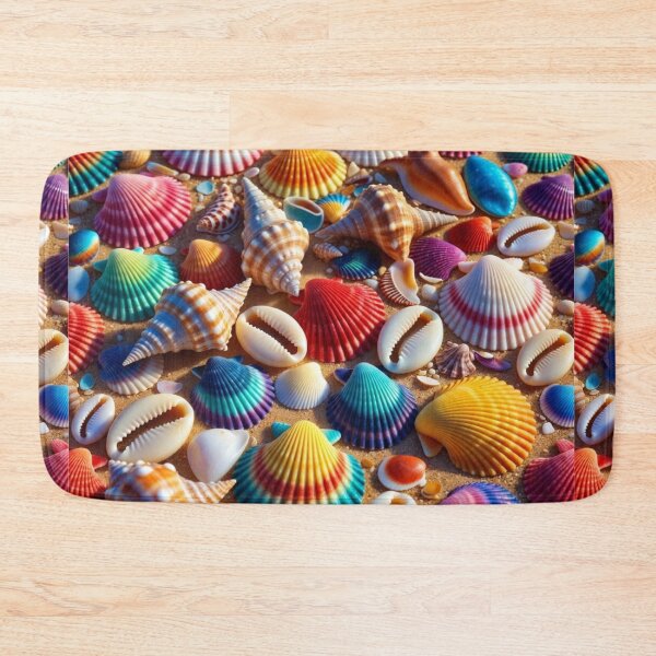 Item preview, Tropical Seashell Treasure in Golden Sand designed and sold by PixelVibe782.