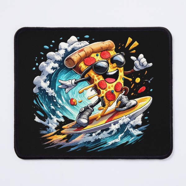 Item preview, Radical Surfing Pizza Dude designed and sold by broegantotiw.