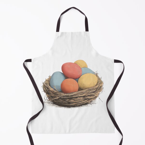 Item preview, Vintage Easter Eggs in Rustic Nest designed and sold by urbinet.