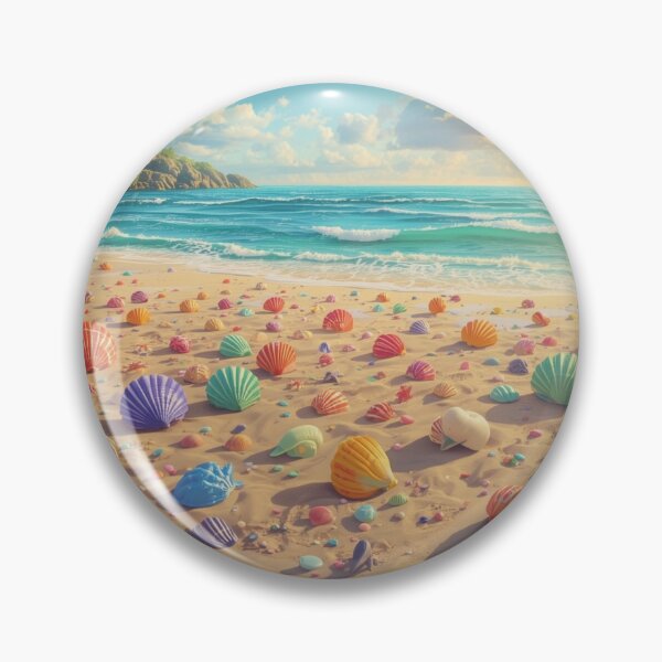 Item preview, Whimsical Golden Hour Shell Paradise designed and sold by PixelVibe782.