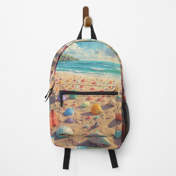 Item preview, Whimsical Golden Hour Shell Paradise designed and sold by PixelVibe782.