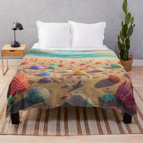 Item preview, Whimsical Golden Hour Shell Paradise designed and sold by PixelVibe782.