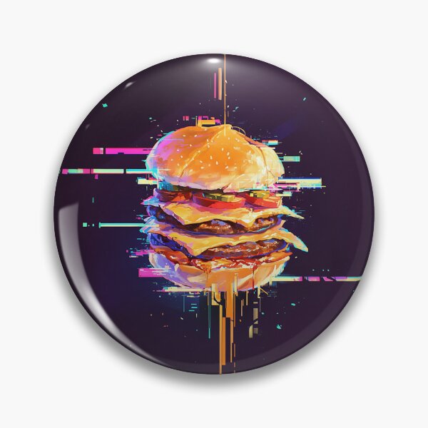Item preview, Neon Glitch Double Cheeseburger designed and sold by Christian Weiss.