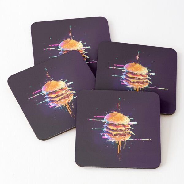 Item preview, Neon Glitch Double Cheeseburger designed and sold by Christian Weiss.