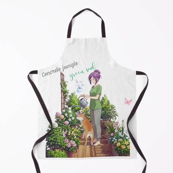 Item preview, Concrete Jungle, Green Soul – Urban Gardening Anime Girl & Dog designed and sold by DailyStruggleCo.