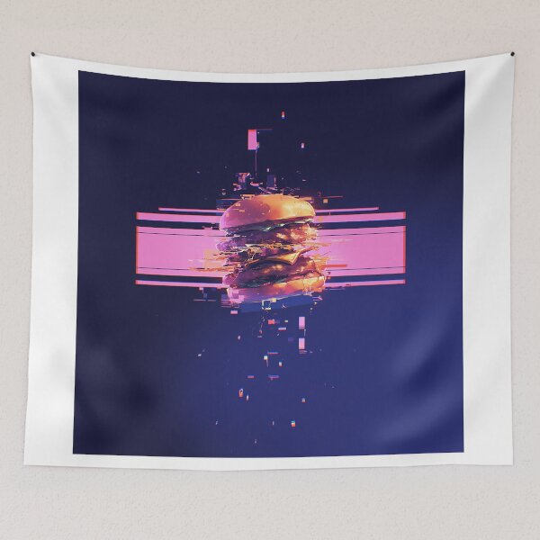 Item preview, Retro Wave Glitch Burger Stack designed and sold by Christian Weiss.