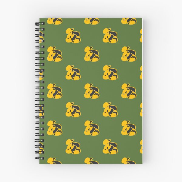 Item preview, A seamless repeating pattern consisting of abstract natural shapes and bright yellow borders on a solid olive green background. designed and sold by sutas2520.
