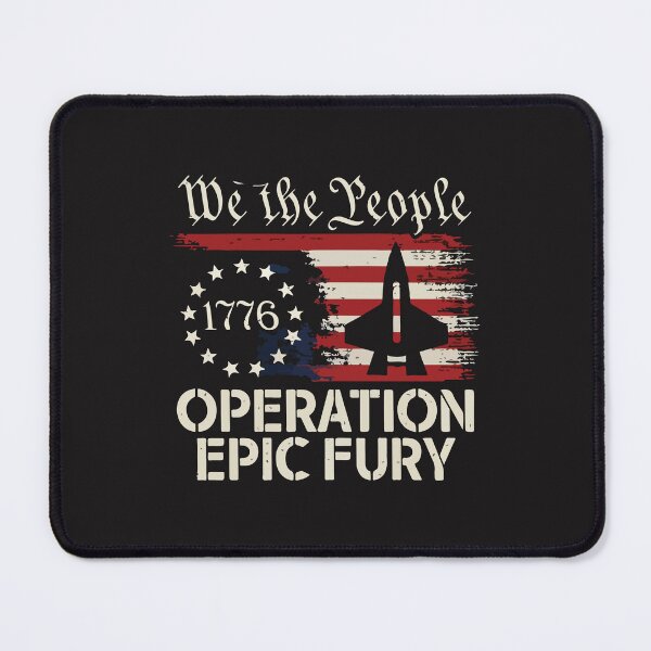 Item preview, We The People 1776 Operation Epic Fury Patriotic Military Jet Vintage American Flag Design designed and sold by kiralynstration.