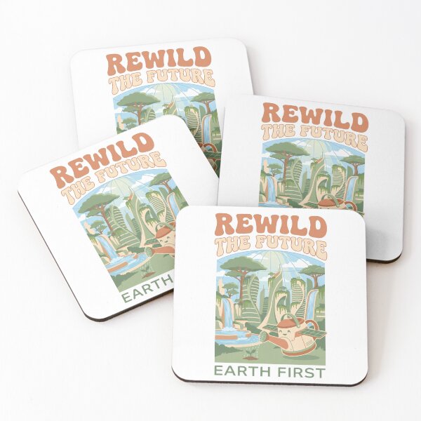 Item preview, Rewild the Future Earth First - Solarpunk Green City Sustainability Gift designed and sold by Luminari Creations.