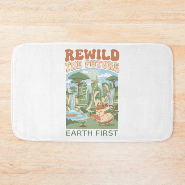 Item preview, Rewild the Future Earth First - Solarpunk Green City Sustainability Gift designed and sold by Luminari Creations.