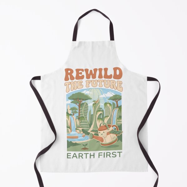 Item preview, Rewild the Future Earth First - Solarpunk Green City Sustainability Gift designed and sold by Luminari Creations.