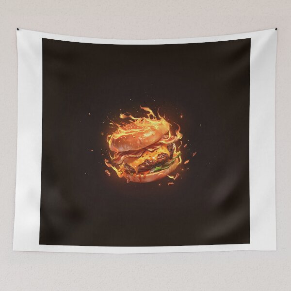 Item preview, Flaming Inferno Cheeseburger Blaze designed and sold by Christian Weiss.