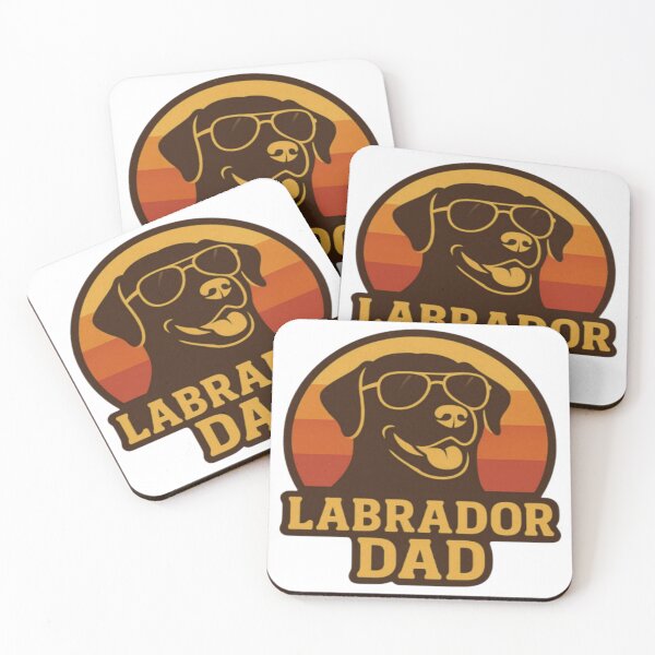 Item preview, Labrador Dad Retro Sunset Vintage Gift designed and sold by PawPrintCustom.