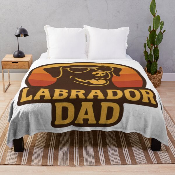 Item preview, Labrador Dad Retro Sunset Vintage Gift designed and sold by PawPrintCustom.