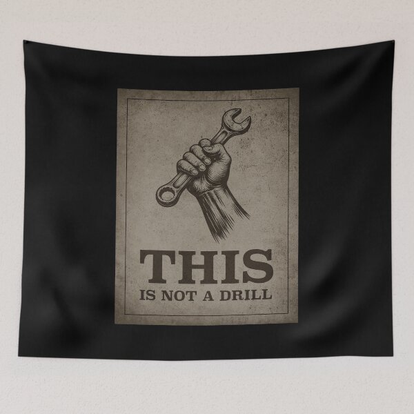 Item preview, This is Not a Drill - Hand holding Wrench (Eroded) designed and sold by STUDIO-72.