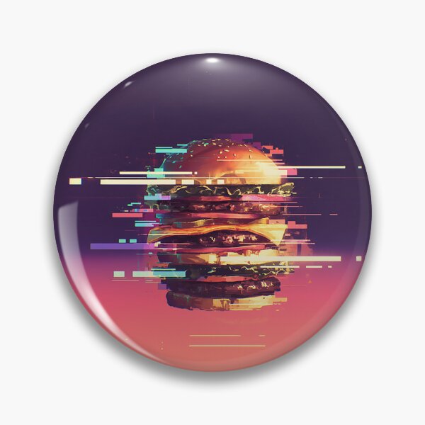 Item preview, Cyberpunk Digital Distortion Burger designed and sold by Christian Weiss.