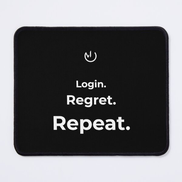 Item preview, Login. Regret. Repeat. – Funny Minimalist Quote Design | Work Humor Typography designed and sold by mostly_offline.
