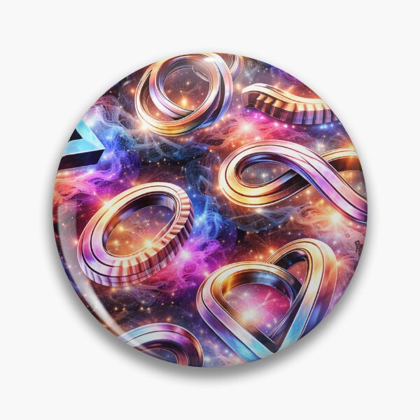 Item preview, Neon Geometry Galaxy – Glowing 3D Shapes in Cosmic Space designed and sold by SpicyWind.