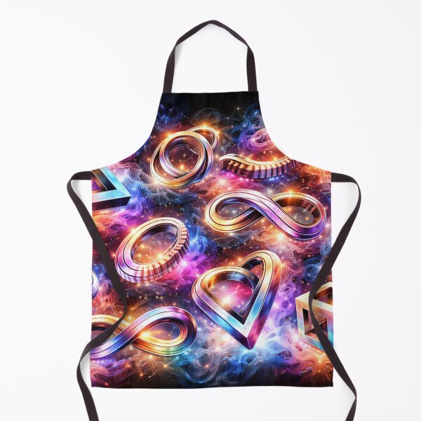 Item preview, Neon Geometry Galaxy – Glowing 3D Shapes in Cosmic Space designed and sold by SpicyWind.