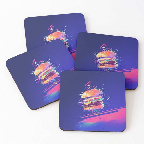 Item preview, Neon Gradient Glitch Burger Art designed and sold by Christian Weiss.