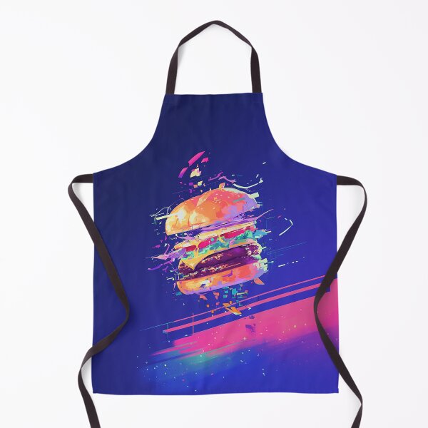 Artikelvorschau, Neon Gradient Glitch Burger Art entworfen und verkauft von Christian Weiss.