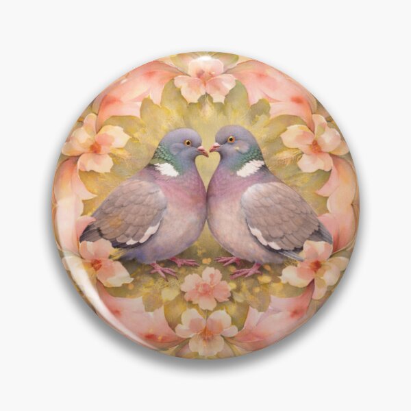 Item preview, Wood Pigeons in Bloom Mandala – Gentle Spring Harmony designed and sold by Colorshow-relax.