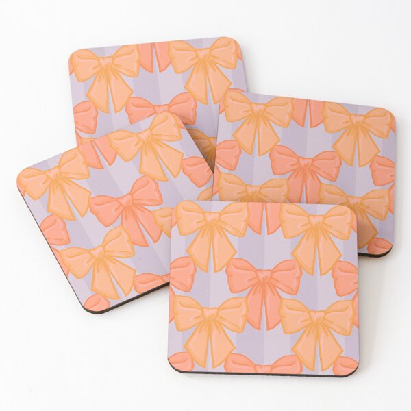 Item preview, Orange bows with stripes designed and sold by CircusCreative.