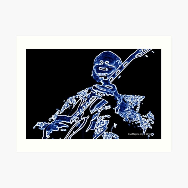 Abstract Blues King Art Print