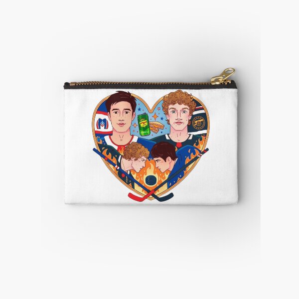 Item preview, Hockey Heated Rivalry Heart Flames Face Off designed and sold by Oniyasha.
