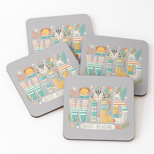 Item preview, Wild About Reading Bookworm Book Reader Zoo AnimalS designed and sold by GreggRoss.