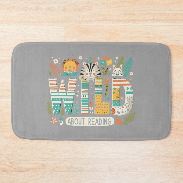 Item preview, Wild About Reading Bookworm Book Reader Zoo AnimalS designed and sold by GreggRoss.