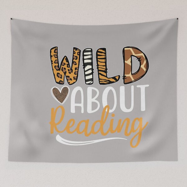 Item preview, Wild About Reading Cute Animal Print Teacher Book Lover  designed and sold by GreggRoss.