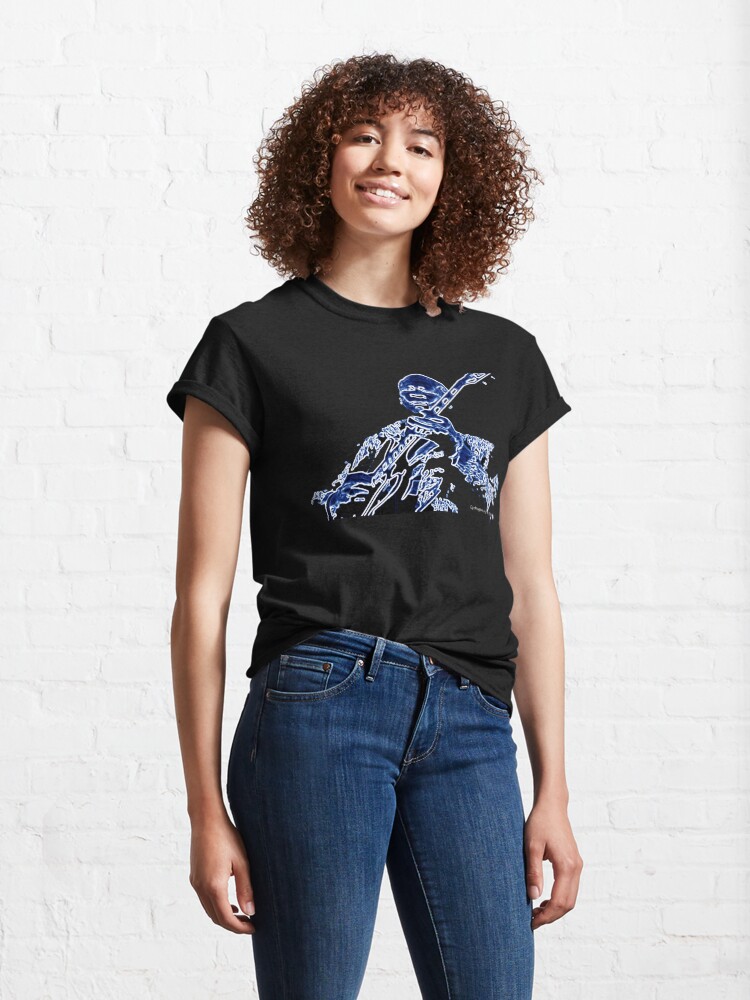 Alternate view of Abstract Blues King Classic T-Shirt