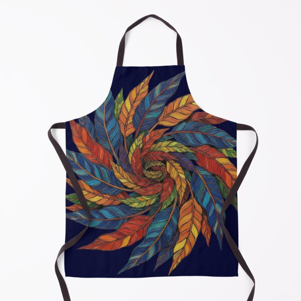 Item preview, Colorful Autumn Leaf Spiral Folk designed and sold by 0606PM.