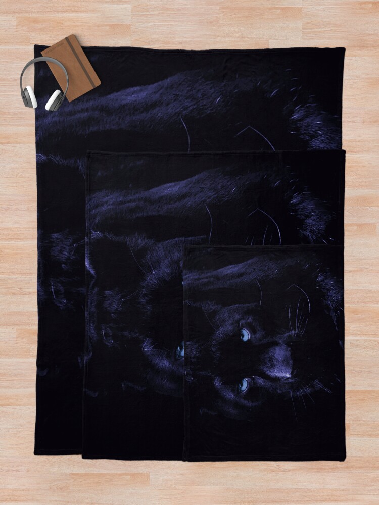"PANTHER" Throw Blanket by Paparaw Redbubble