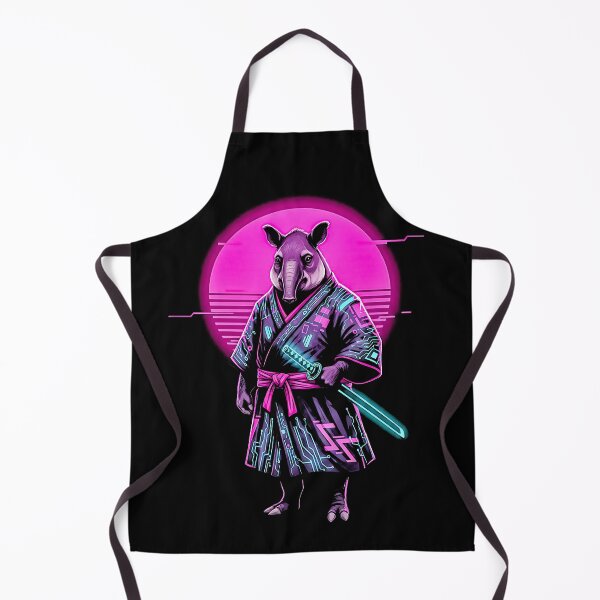 Item preview, Cyber Tapir Samurai Neon Ronin designed and sold by graphixpolash.