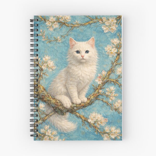 Item preview, Almond Blossom with a Little Purr designed and sold by Ocelot-T.