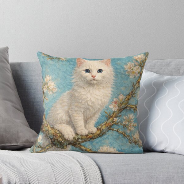 Item preview, Almond Blossom with a Little Purr designed and sold by Ocelot-T.
