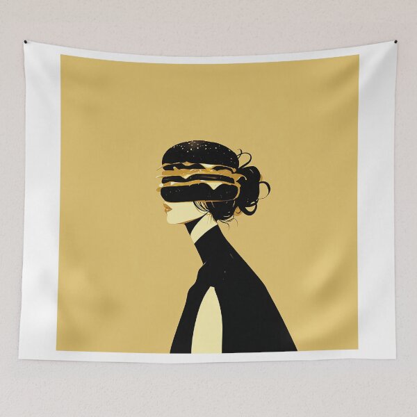 Item preview, Minimal Black Gold Burger Muse designed and sold by Christian Weiss.