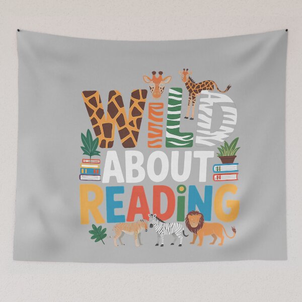 Item preview, Wild About Reading Zoo Animals Books Reader Lover designed and sold by mjohnson9.