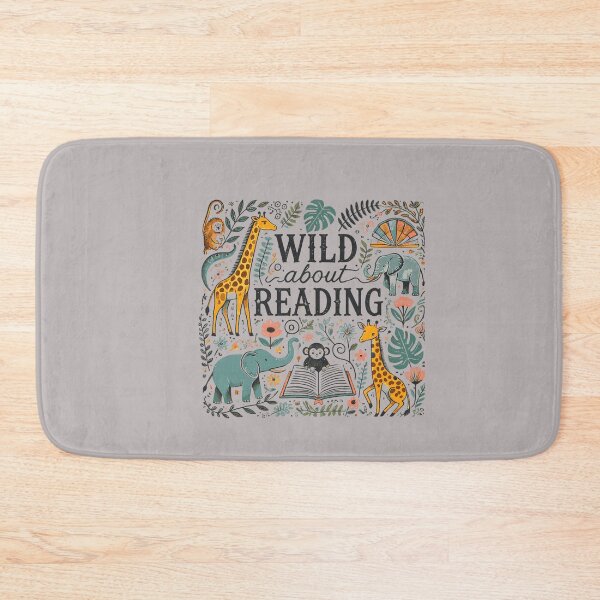 Item preview, Wild About Reading Zoo Animals for Bookworm Book Reader  designed and sold by mjohnson9.