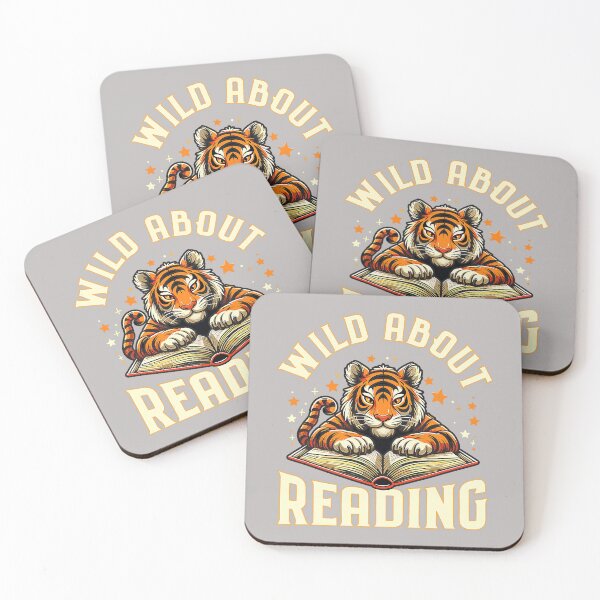 Item preview, Wild About Reading Tiger Design for Teachers & Students designed and sold by mjohnson9.