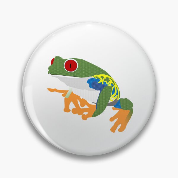 Item preview, Red-Eyed Frog designed and sold by À La Racine | Lien • Créativité • Nature.