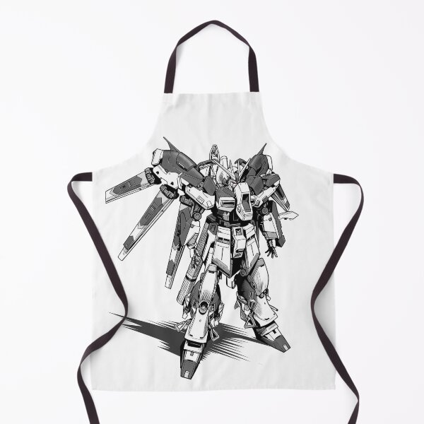 Item preview, black white hi nu gundam mecha vector draw designed and sold by sabartgunpla.